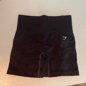 brand new camo gymshark biker shorts